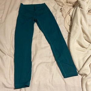 Lululemon blue wunder under leggings 25”